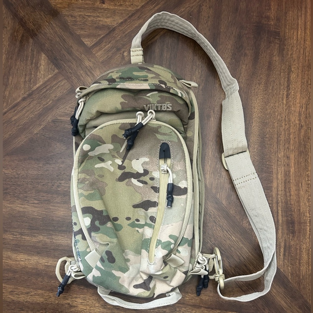 Viktos black arms comp sling bag